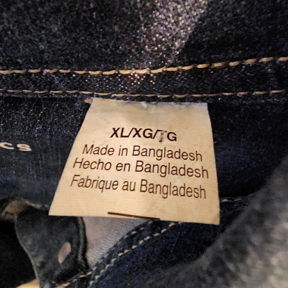 Wrangler Authentics Womens Denim Jean Jacket Blue Size X-Large Button Up Stretch - Picture 7 of 9